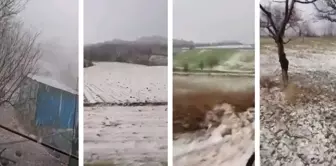 Hail that is affecting Bulgaria and Greece is coming to Turkey.