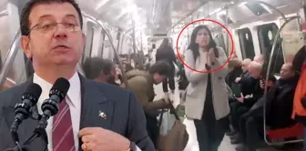 A cold shower for the woman who asked for support for İmamoğlu, who was detained in the metro.