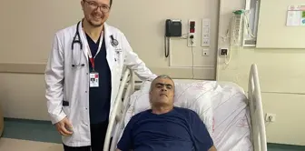 The man who suffered a heart attack was revived with 60 minutes of CPR and 20 electric shocks.