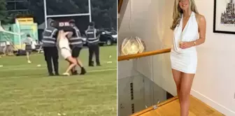 The beauty queen who entered the field made a racist attack on the security guard.