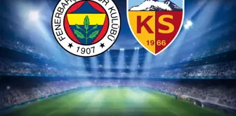 The starting lineups for the Fenerbahçe-Kayserispor match have been announced.