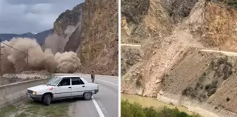 В Гюмюшхане произошло оползень, дорога закрыта для проезда.