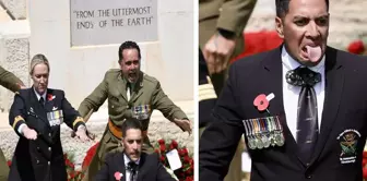 New Zealand soldiers commemorated their ancestors with a 'haka' dance in Gallipoli.