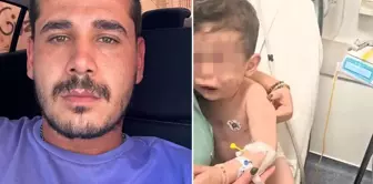 The nauseating expression of the monster that brutally beat the baby.