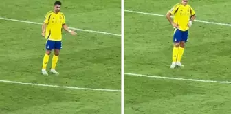 لا يمكن أن يكون هذا رونالدو! فريقه خرج من البطولة، وتجادل مع نفسه.