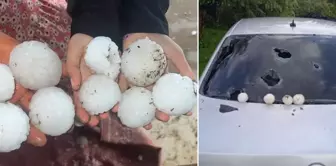 In Şanlıurfa, hail the size of snowballs fell.