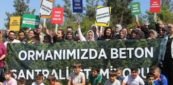 Villagers in Bursa protested against the concrete plant.