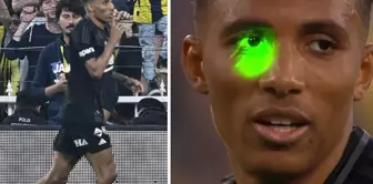 They shone a laser at Gedson Fernandes, who was about to take the penalty.