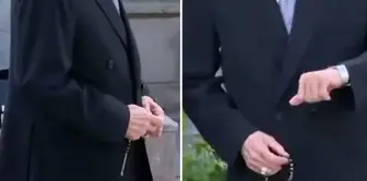 The leader of the MHP, Devlet Bahçeli, waited for President Erdoğan with a prayer bead in hand.