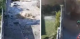 A water pipe burst in Bodrum! Homes were flooded, and vehicles were damaged.