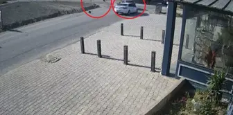 Two people on the motorcycle that collided with the car were thrown several meters into the air.