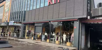 A storm in Ankara blew the store sign onto the street.