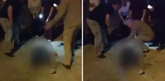 The woman jumped from the balcony after seeing her ex-fiancé with a knife.