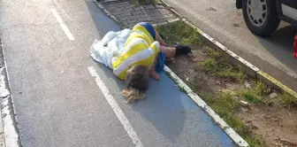 The woman thrown from the car was found unconscious.