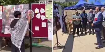 The event organized at Pamukkale University in support of Palestine has drawn reactions.