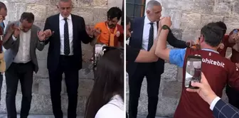 The moments when TFF President Hacıosmanoğlu danced the horon.