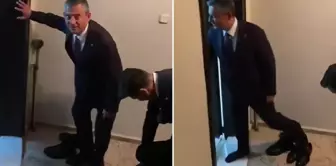 The leader of the CHP, Özel, was spotted at the house where he went for a traditional engagement ceremony.