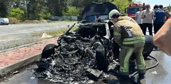 While in motion, the million-dollar vehicle that turned to ashes belonged to the son of the Beşiktaş president.
