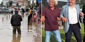 The claim is an event! While the flood takes away Trabzon, the mayor is in Amsterdam.