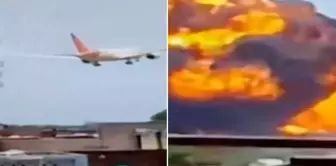 The moment the passenger plane, carrying 242 people, crashed is captured on camera.