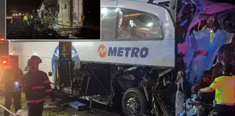 A passenger bus collided with a truck from behind: 12 injured, 2 of them seriously.