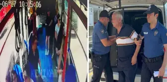 A 75-year-old retired judge has been detained for allegedly taking upskirt photos on a public bus.