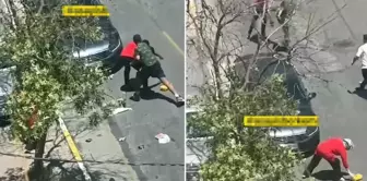 He beat up the store employee who caught him, kicking and punching.