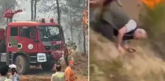 The firefighters' fight for survival in the forest fire: 