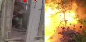 A Ukrainian kamikaze drone targeted a Russian soldier in the bathroom.