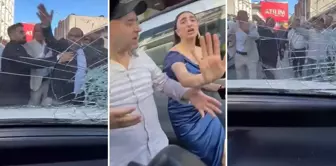 They attacked the husband and wife who were caught in the middle of the wedding convoy like this.