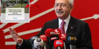 The sale announcement for Kılıçdaroğlu's office was hastily removed.