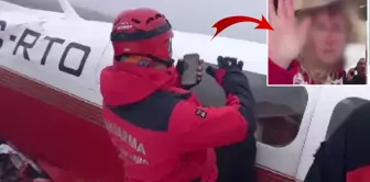 The injured female passenger waved to the team that found the wreckage of the plane.