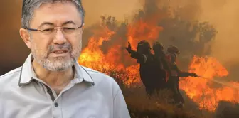 Minister Yumaklı: The fire in Çeşme has been brought under control.