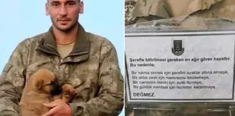 Şehit askerin son mesajı: Şerefle bitirilmesi gereken en ağır görev hayattır. 

Русский перевод: Последнее сообщение погибшего солдата: Самая тяжелая задача, которую нужно завершить с честью, — это жизнь.