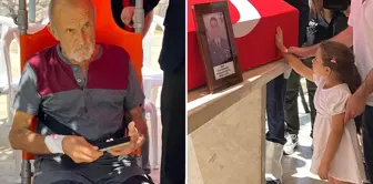 Heartbreaking moments at the martyr's funeral! One said goodbye to his father, and the other to his child.