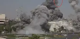 The moments when Israel struck the General Staff building in Damascus.