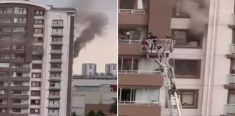 В Анкаре пожар в здании! Есть люди, оказавшиеся в ловушке.