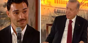 A humorous dialogue between President Erdoğan and national football player Kaan Ayhan.