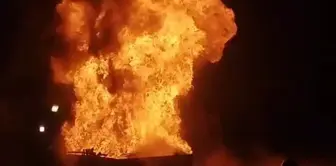 Explosion at an oil drilling well in Diyarbakır.