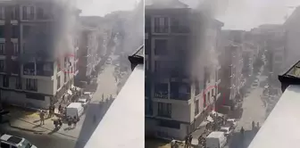 Fire horror in a 5-story building! Two people who jumped from the 3rd floor crashed onto the concrete.