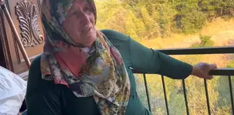 Ailesiyle ateş hattının ortasında kalan kadın: Çocuklarım yanacak diye çok korktum. 

Русский перевод:
Женщина, оказавшаяся в центре огневой линии с семьей: Я очень боялась, что мои дети сгорят.