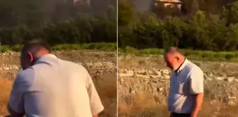The moment when words ran out! The father of a martyr watched the burning of his home like this.