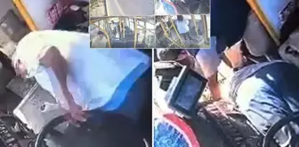 The image is from Turkey! The bus driver died at the wheel while driving.