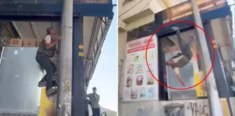 The master who was electrocuted on the electric pole was thrown onto the concrete ground.