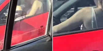 The footage recorded in traffic in Istanbul became an event: They are making out in the car, how rude!