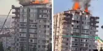 Big panic! A fire broke out in a 12-story building in Ankara.