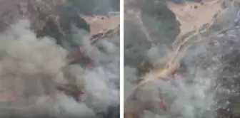 Çanakkale is experiencing a nightmare! Aerial footage revealed the magnitude of the fire.