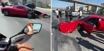 A 17 million lira Ferrari has officially turned into scrap.