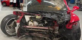 The wrecked Ferrari worth 15 million was sold to the football player.
