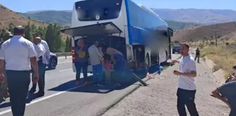 A passenger bus had an accident in Erzincan! 1 dead, 4 injured.